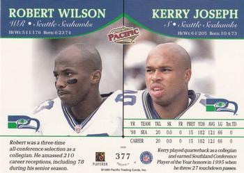 1999 Pacific #377 Robert Wilson / Kerry Joseph Back