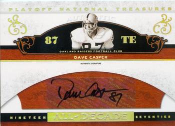 2007 Playoff National Treasures - All Decade Signature #AD-DC Dave Casper Front