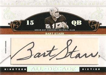 2007 Playoff National Treasures - All Decade Signature Cuts #AD-BST Bart Starr Front