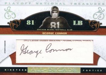 2007 Playoff National Treasures - All Decade Signature Cuts #AD-GC George Connor Front