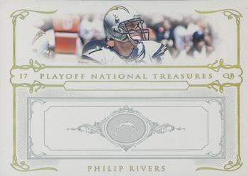 2007 Playoff National Treasures - Gold #7 Philip Rivers Front