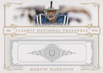 2007 Playoff National Treasures - Gold #46 Marvin Harrison Front