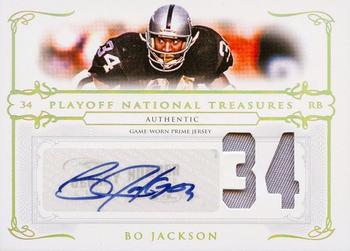2007 Playoff National Treasures - Material Signature Jersey Numbers #86 Bo Jackson Front