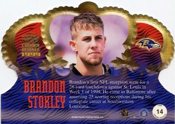 1999 Pacific Crown Royale #14 Brandon Stokley Back