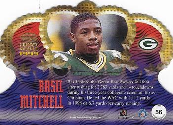 1999 Pacific Crown Royale #56 Basil Mitchell Back