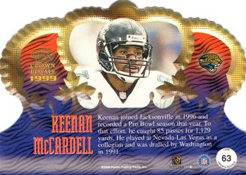 1999 Pacific Crown Royale #63 Keenan McCardell Back