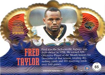 1999 Pacific Crown Royale #65 Fred Taylor Back