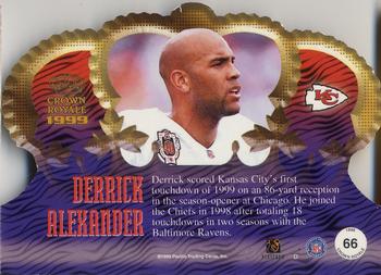 1999 Pacific Crown Royale #66 Derrick Alexander Back