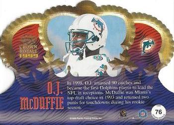 1999 Pacific Crown Royale #76 O.J. McDuffie Back