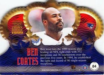1999 Pacific Crown Royale #84 Ben Coates Back