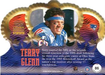 1999 Pacific Crown Royale #86 Terry Glenn Back
