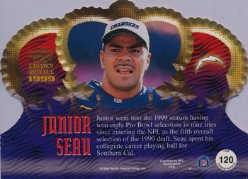 1999 Pacific Crown Royale #120 Junior Seau Back