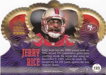1999 Pacific Crown Royale #123 Jerry Rice Back