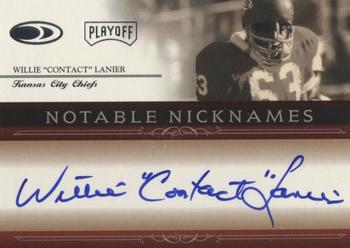 2007 Playoff National Treasures - Notable Nicknames Signature #NN-WL1 Willie Lanier Front