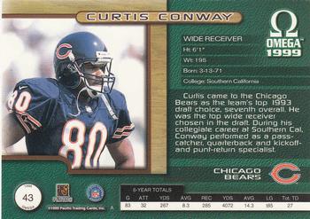 1999 Pacific Omega #43 Curtis Conway Back