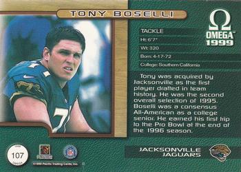 1999 Pacific Omega #107 Tony Boselli Back