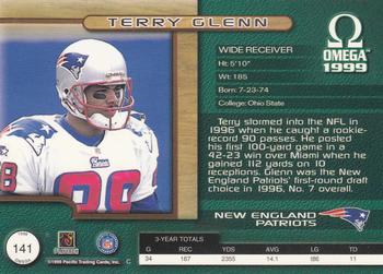 1999 Pacific Omega #141 Terry Glenn Back