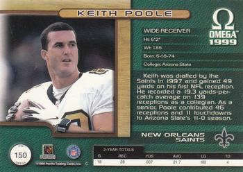 1999 Pacific Omega #150 Keith Poole Back