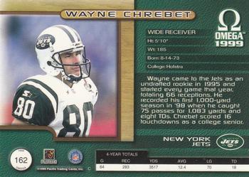1999 Pacific Omega #162 Wayne Chrebet Back