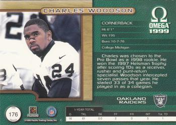 1999 Pacific Omega #176 Charles Woodson Back
