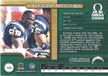 1999 Pacific Omega #195 Charlie Jones Back