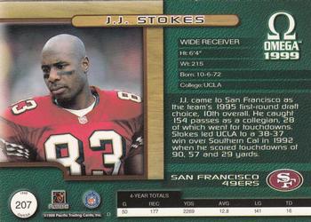 1999 Pacific Omega #207 J.J. Stokes Back