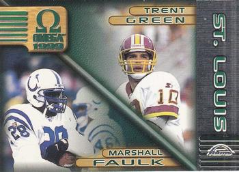 1999 Pacific Omega #226 Marshall Faulk / Trent Green Front