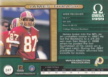 1999 Pacific Omega #247 James Thrash Back