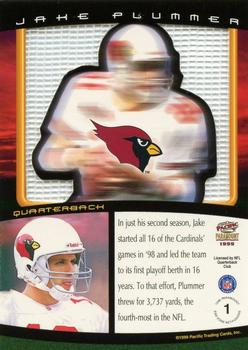 1999 Pacific Paramount - End Zone Net-Fusions #1 Jake Plummer Back