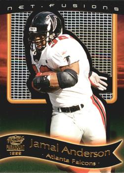 1999 Pacific Paramount - End Zone Net-Fusions #2 Jamal Anderson Front