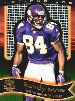 1999 Pacific Paramount - End Zone Net-Fusions #14 Randy Moss Front