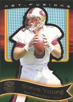 1999 Pacific Paramount - End Zone Net-Fusions #18 Steve Young Front
