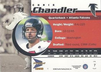 1999 Pacific Prism #7 Chris Chandler Back