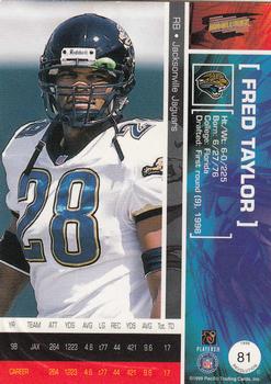 1999 Pacific Revolution #81 Fred Taylor Back