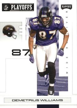 2007 Playoff NFL Playoffs - Black #9 Demetrius Williams Front