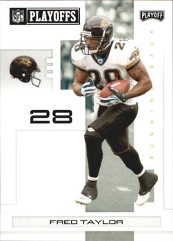 2007 Playoff NFL Playoffs - Black #46 Fred Taylor Front