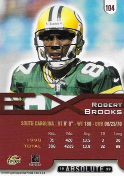 1999 Playoff Absolute EXP #104 Robert Brooks Back