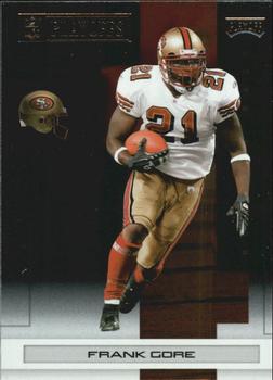 2007 Playoff NFL Playoffs - Black Metalized #86 Frank Gore Front