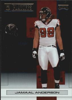 2007 Playoff NFL Playoffs - Black Metalized #137 Jamaal Anderson Front