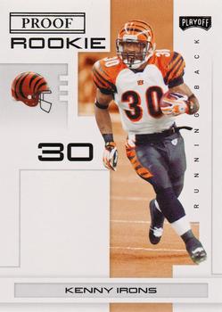2007 Playoff NFL Playoffs - Black Proof #120 Kenny Irons Front