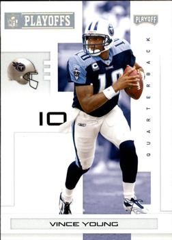 2007 Playoff NFL Playoffs - Gold #97 Vince Young Front