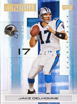 2007 Playoff NFL Playoffs - Gold Holofoil #15 Jake Delhomme Front