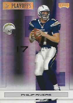 2007 Playoff NFL Playoffs - Gold Holofoil #82 Philip Rivers Front