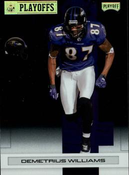 2007 Playoff NFL Playoffs - Gold Metalized #9 Demetrius Williams Front