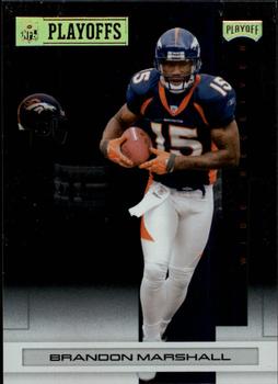 2007 Playoff NFL Playoffs - Gold Metalized #31 Brandon Marshall Front