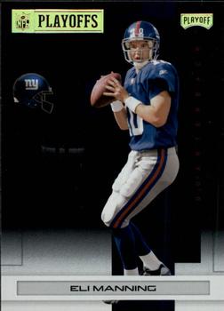 2007 Playoff NFL Playoffs - Gold Metalized #66 Eli Manning Front