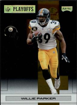 2007 Playoff NFL Playoffs - Gold Metalized #77 Willie Parker Front
