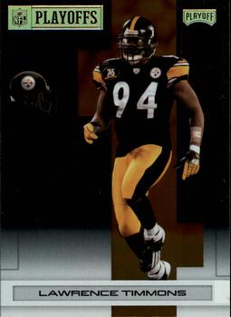 2007 Playoff NFL Playoffs - Gold Metalized #141 Lawrence Timmons Front