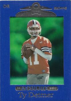 1999 Playoff Absolute SSD #24 Ty Detmer Front