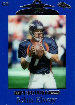 1999 Playoff Absolute SSD #36 John Elway Front